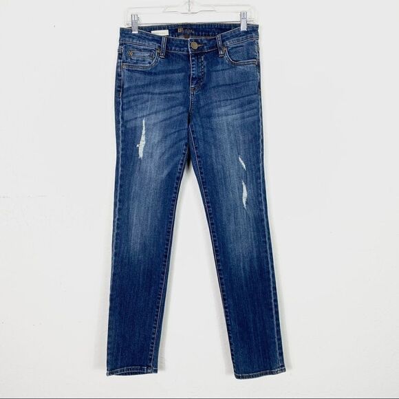 Kut from the Kloth Distressed Catherine Boyfriend Jeans - Picture 1 of 5